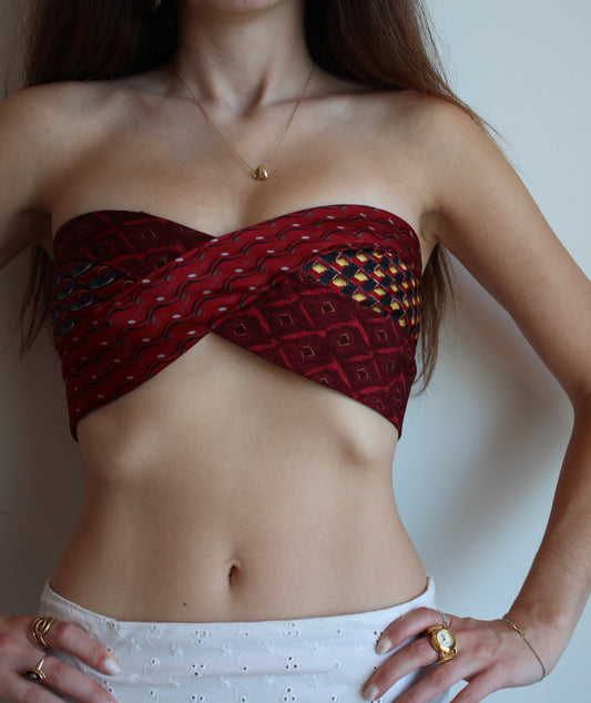 Olga Tie Top 4: Red