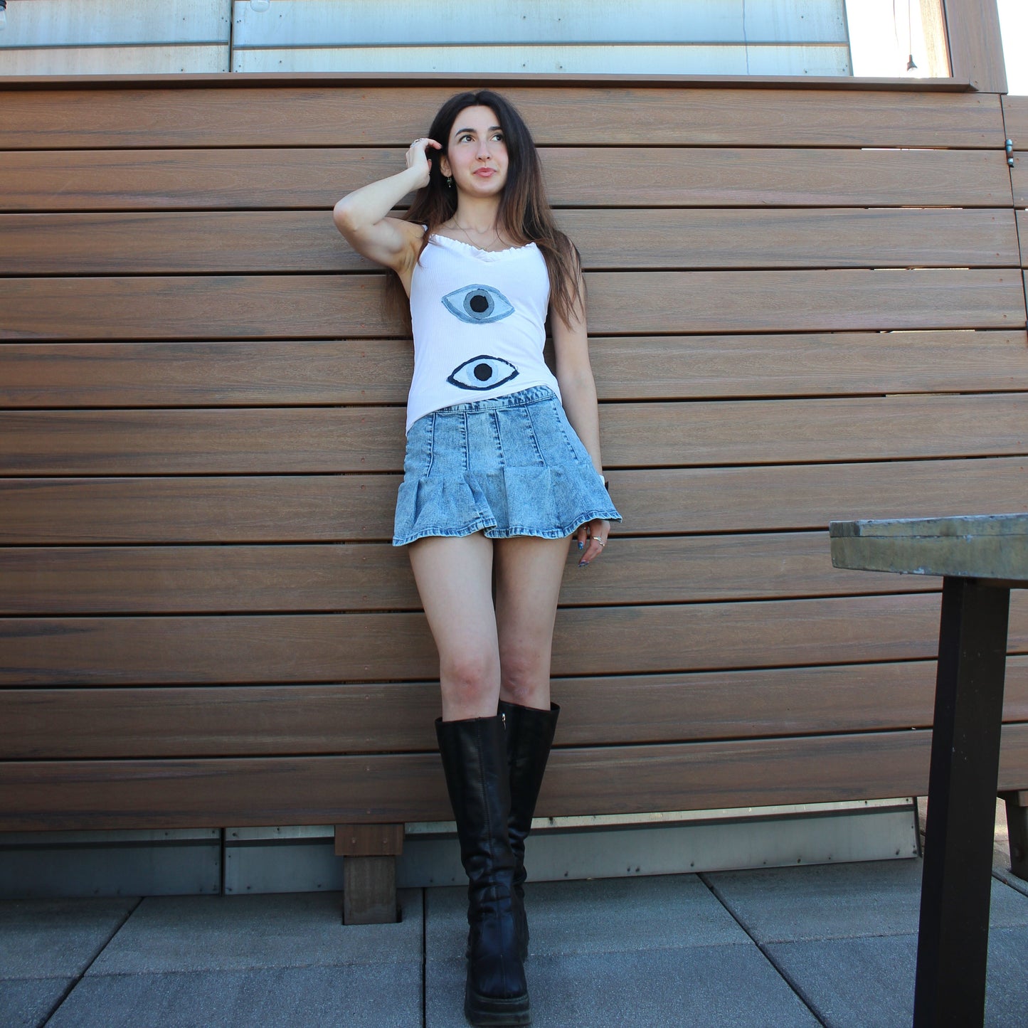 Denim Eye Tank